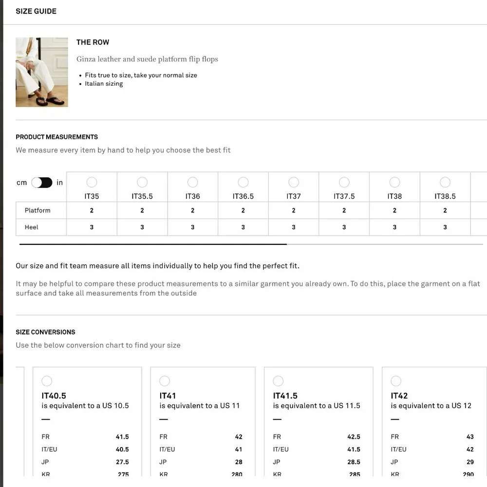 The ROW Ginza Leather Platform Sandals Flip Flops Womens 41.5 11.5 Black Suede - Picture 12 of 14
